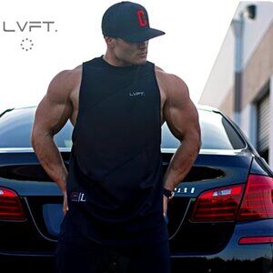Tank - Black - 3 Panel - Gym, Casual (Live Fit Apparel)